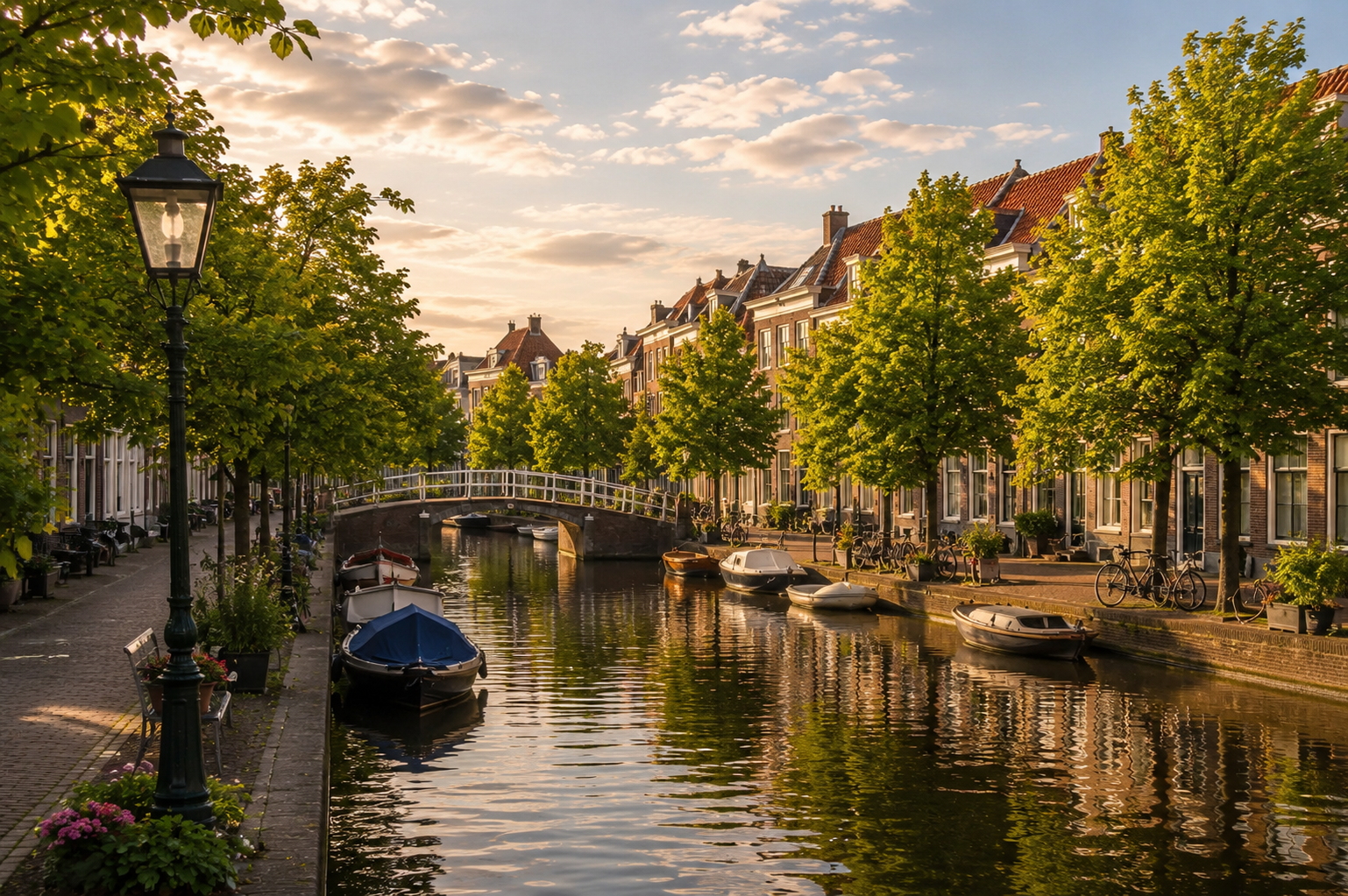 het kanaal's avonds n leiden bij matur indonesië bistrobar en restaurant